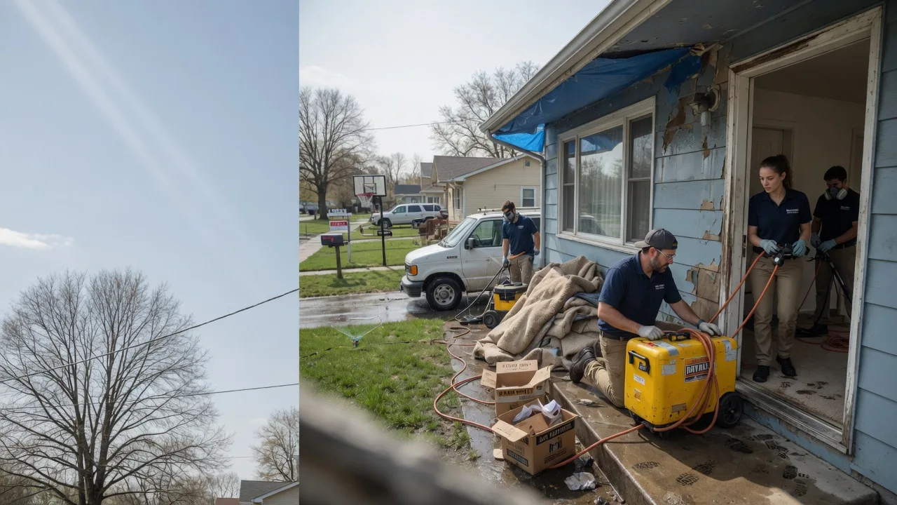 Basement Flood Cleanup in Walshville, IL near me